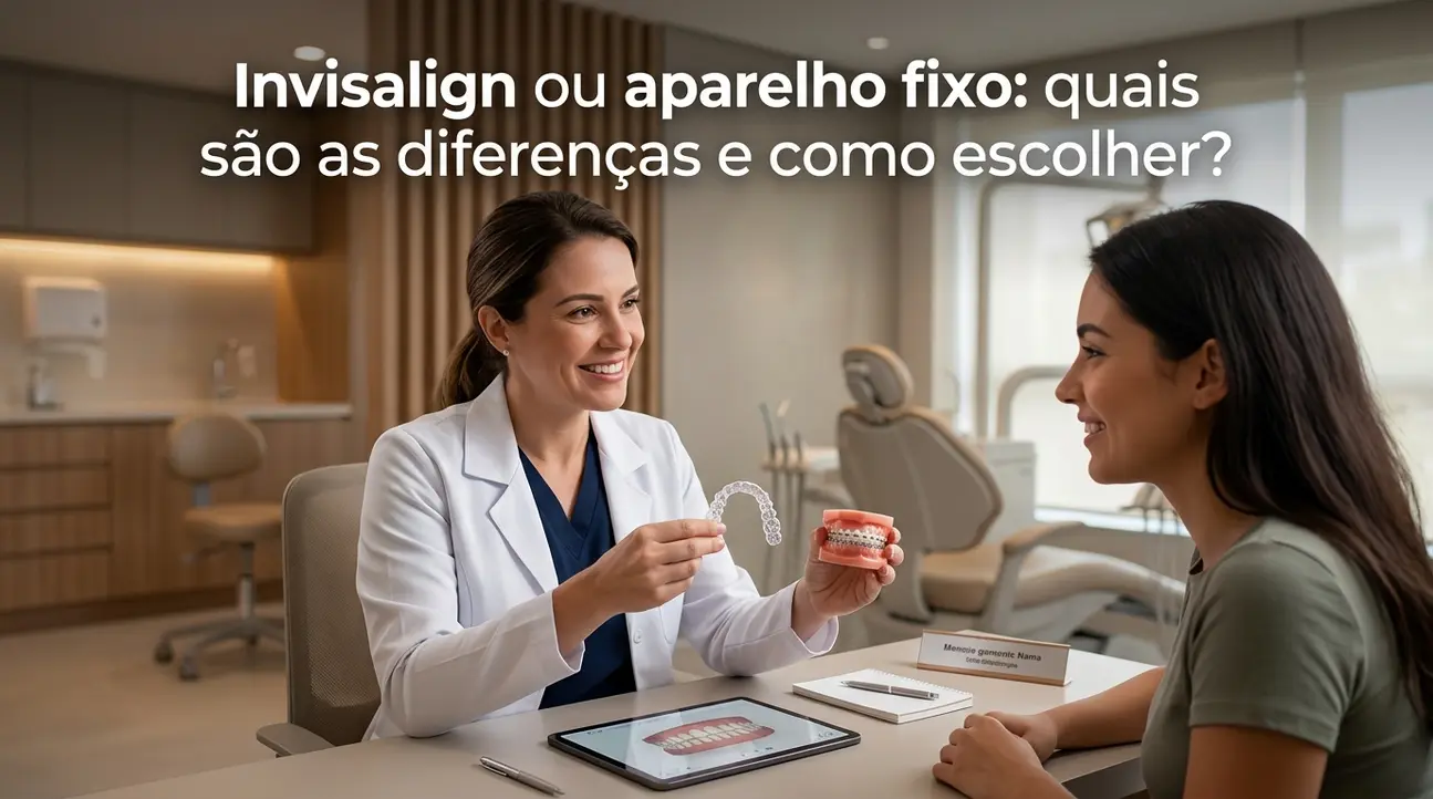 Invisalign ou aparelho fixo comparação